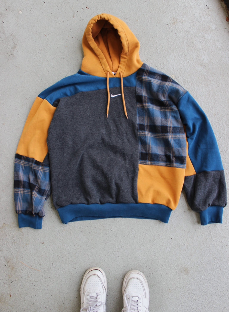 nike plaid hoodie