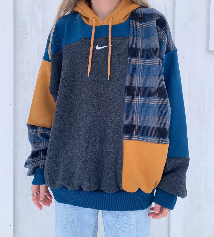 nike plaid sweatshirt