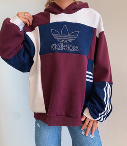 reworked adidas hoodie