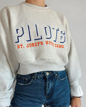 Load image into Gallery viewer, cropped pilots crewneck
