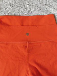 Orange lulu biker shorts!!