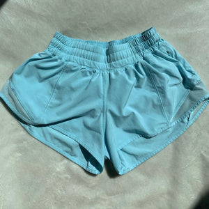light blue hotty hot shorts!