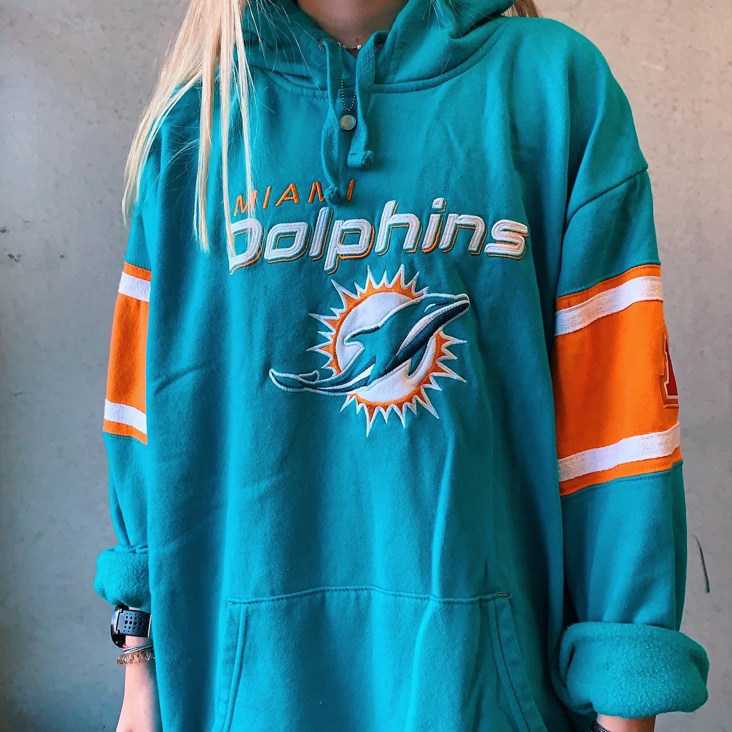 miami dolphins hoodie – funkyythrifts