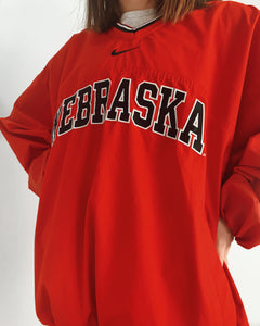 Nike center swoosh Nebraska windbreaker